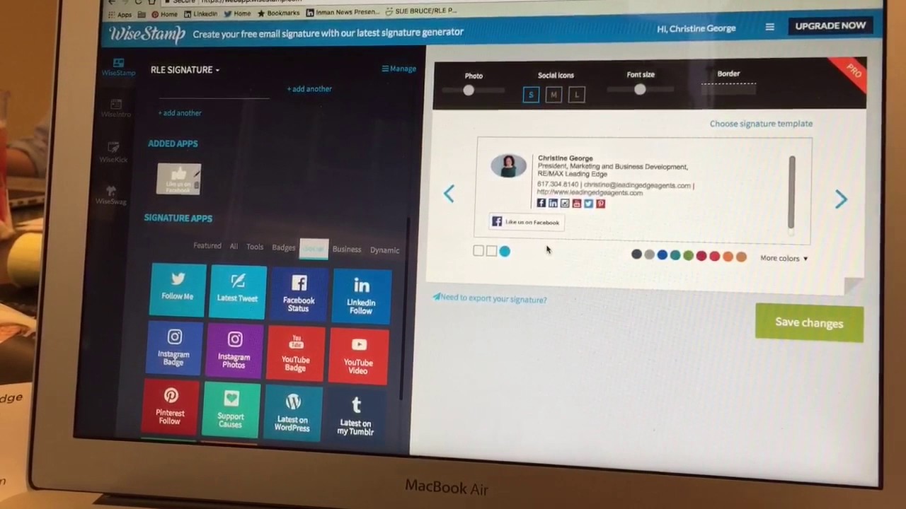 Wisestamp Video YouTube