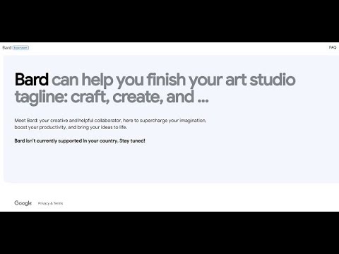[how to fix] Bard isn’t currently supported in your country