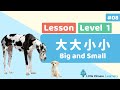 Kids Learn Mandarin - Big and Small 大大小小 | Beginner Lesson 1.8 | Little Chinese Learners