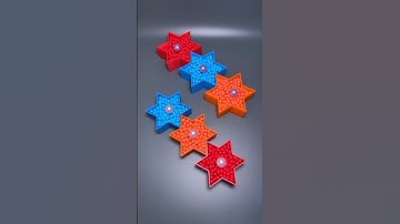 Colorful ✡️ Falling Beads ASMR Oddly Satisfying Relaxing #asmr #marblerunbb #fallingbeads