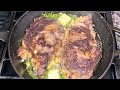 Homemade garlic butter ribeye steak