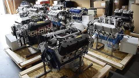 Full Shipping Department of Ford and Chevy Custom Crate Engines at Prestige