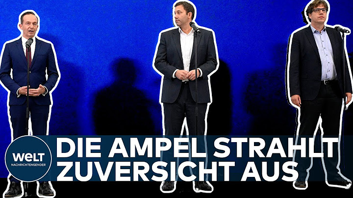 SONDIERUNGEN: DIE AMPEL strahlt ZUVERSICHT aus - Das Statement von SPD, FDP und den Grünen