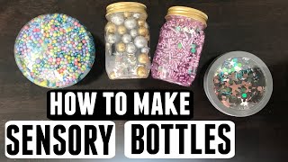 DOLLAR STORE Sensory Bottles - How to Make Sensory Therapy