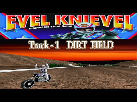 Evel Knievel Stunt Game (1999, PC) - Dirt Field - Track 1 - 3dfx Velocity 100