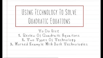 Algebra: Using TI-84 or Desmos to Solve Quadratic Equations!