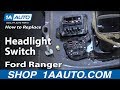 How to Replace Headlight Switch 1995-2006 Ford Ranger
