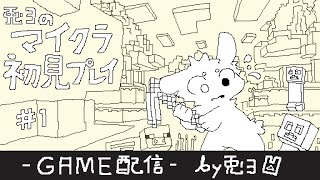 【Minecraft】完全初見プレイ！ ！な、何をするゲームなの！？【個人勢/兎３/マイクラ実況】