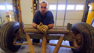 I'm Up to my Axles in Antique Hay Wagon