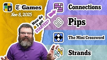 NYT Connections, Pips, Mini Crossword, and Strands | Nov 8, 2025
