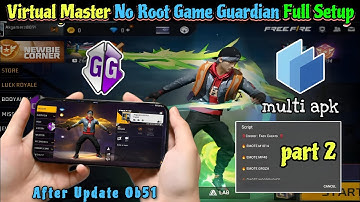 VIRTUAL MASTER NO ROOT GAME GUARDIAN USE FULL SETUP | HOW TO USE EMOTE SCRIPT IN FF FULL SETUP 🎁