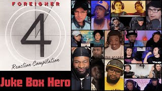 REACTION COMPILATION | Foreigner - Juke Box Hero | Reaction Mashup