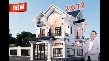 TRỌN GÓI biệt thự 2 tầng MÁI THÁI tân cổ SIÊU ĐẸP tại HẢI DƯƠNG do MAXHOME thiết kế thi công