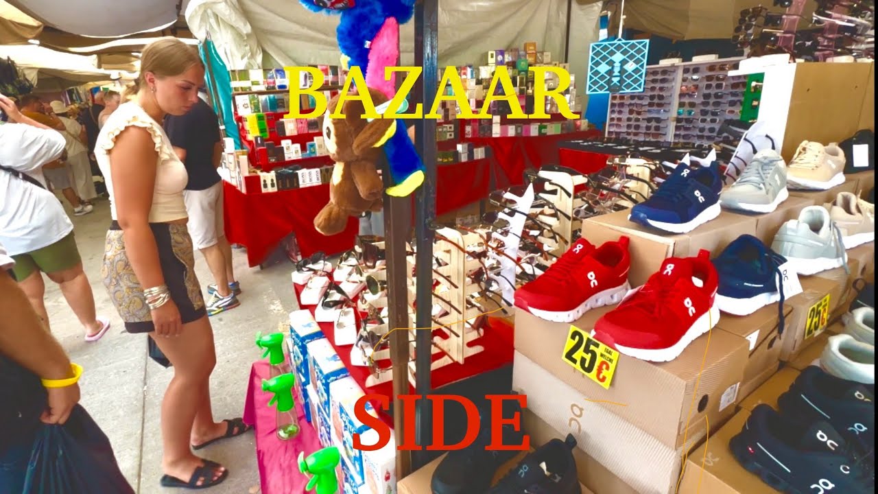 SIDE WEEKLY BAZAAR ON SATURDAYS 4K 🛍️ Replica in TÜRKIYE #side #turkey #Antalya