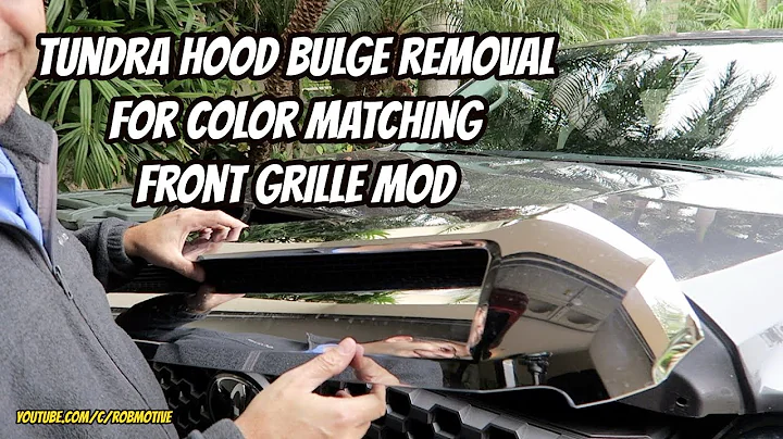 Tundra Hood Bulge Removal for Color Matching Grille Mod