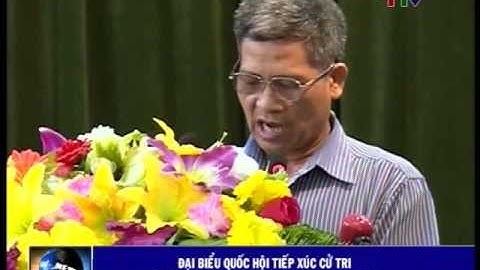 Đại biểu Quốc hội tiếp xúc cử tri tại huyện Thạch Thành, Hà Trung