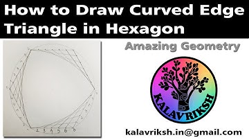 How to Draw Curved Edge Triangle in Hexagon