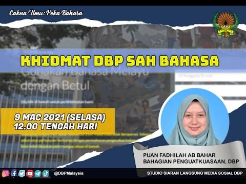 Rancangan Peka Bahasa: Khidmat DBP Sah Bahasa