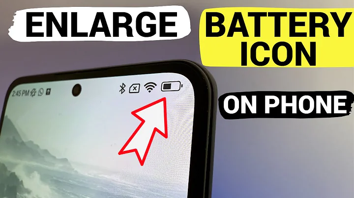 How to make  Battery Icon and Others Bigger on Your Phone