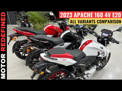 2023 TVS Apache RTR 160 4V E20 OBD-2 All Variants Comparison | Which One Should You Buy??