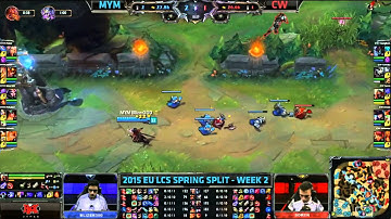 MYM vs CW | LCS EU 2015 Spring Split | 2. hét 2. nap 5. meccs |