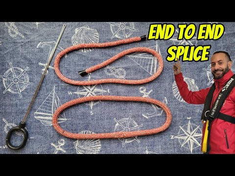 ⁣impiombare 2 capi di una cima - loop su cima in trecciato doppio di poliestere - TUTORIAL ⛵⚓