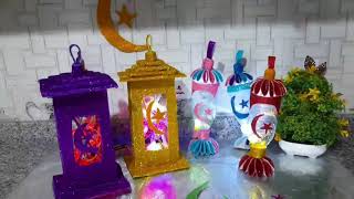 اسهل طريقه لعمل فوانيس #رمضان من باكت فاضي  The most beautiful Ramadan lanterns in the easiest way