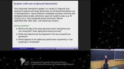 Daniel Stariolo: Non-Equilibrium dynamics in disordered systems - Class 3