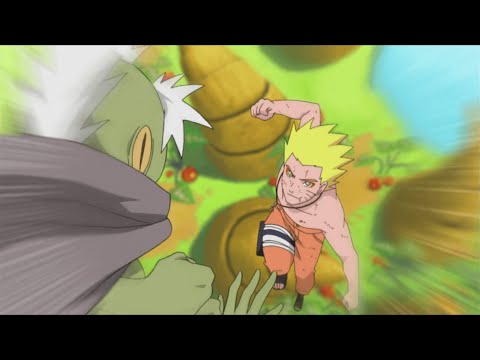 Naruto Training Sage Mode With Great Toad Sage