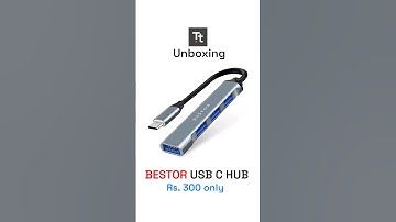 Bestor C Multiport Adapter - 4-in-1 USB Hub (for MacBook, Windows)  #tech #usbc #usbchub #bestor