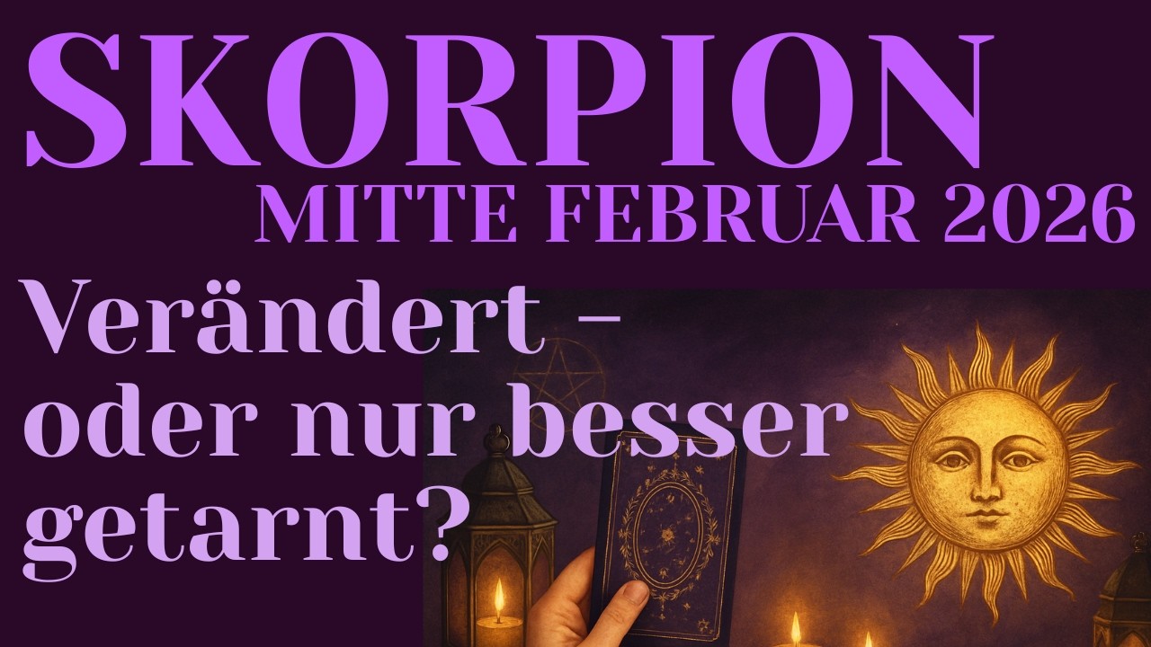 ♏Skorpion MITTE FEBRUAR 2026❤️Masken fallen, doch alte Muster kämpfen noch.✨