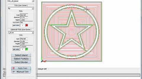 RouterCAM_Island_Pocket_Tool_Paths