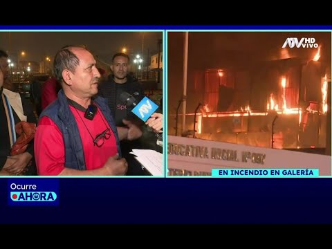 Incendio en Mesa Redonda: bomberos ya confinaron el fuego pero aún no logran controlar la emergencia