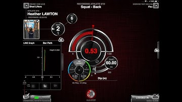 GymAware App - Display different parameters // Bar Path + Distance