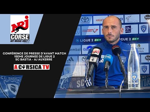Image du reportage J15 - Conférence de presse de Christophe Vincent d'avant-match SC Bastia - AJ Auxerre (A Corsica TV)