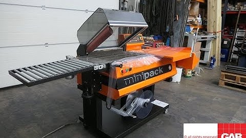 used semi automatic heat shrink wrapping machine for sale   minipack torre fm76   Gab Supplies Ltd