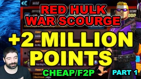 [Part 1] INSANE F2P Exploit for Node 5 | Red Hulk War Scourge | Nodes 1 to 5 | Marvel Strike Force