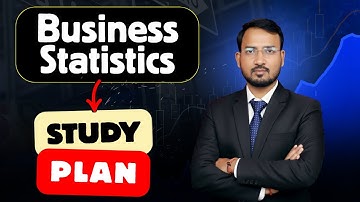 Business Statistics Study Plan for Upcoming Exams | BCom(p/h) #studyplan