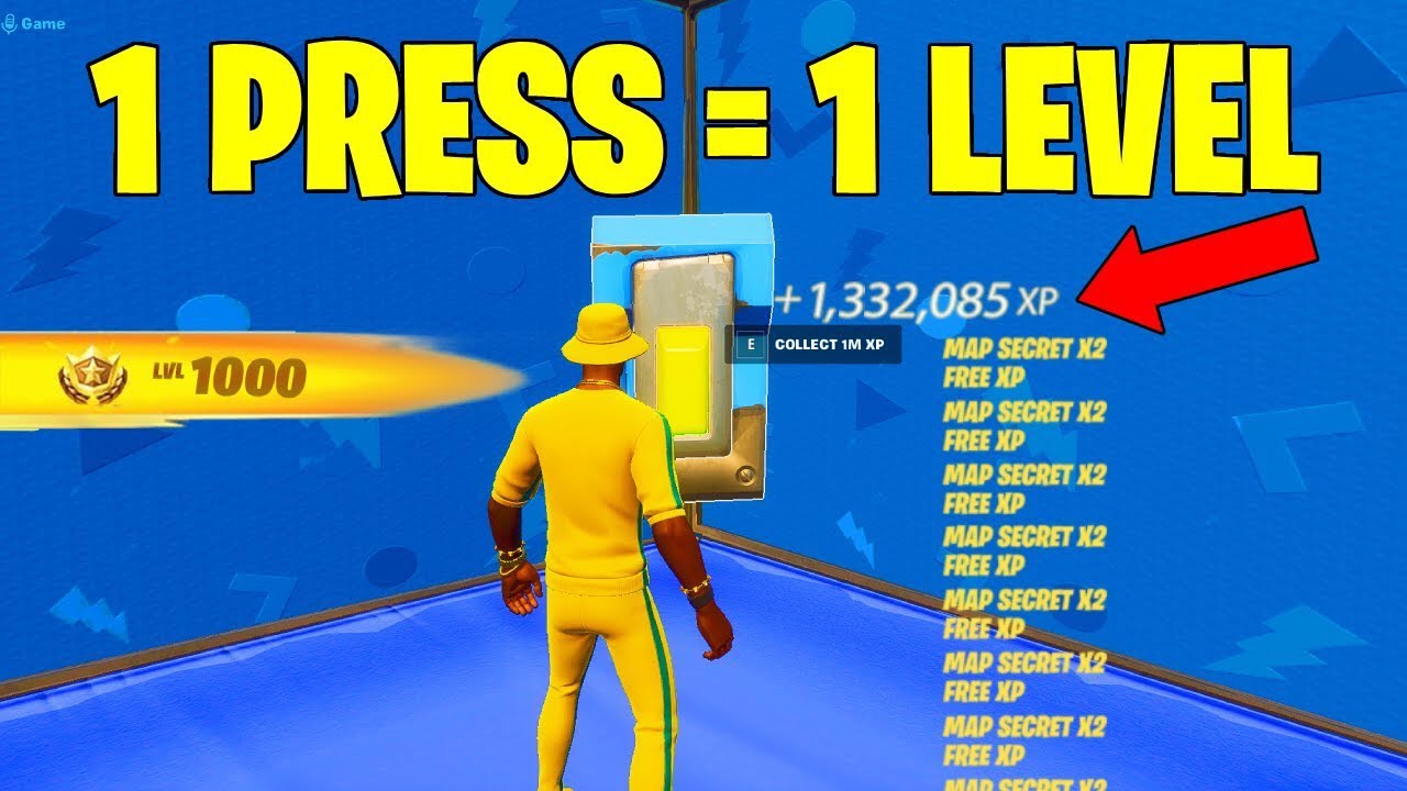 (NEW) XP GLITCH MAP! LEVEL UP TO 100 in minutes FORTNITECHAPTER 4