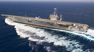 U.S. Navy 100,000 Ton vs $13 Billion Aircraft Carrier Perform Crazy High-Speed Turns