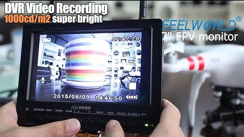 FEELWORLD PVR733 DVR Video Recording 7 inch 1000cd/m² FPV monitor for drone dji phantom2