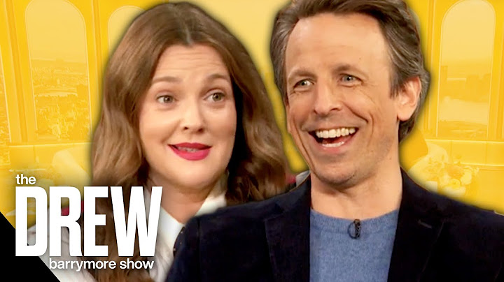 Drew Reveals to Seth Meyers Everyone Had a Crush on Him Back in the Day