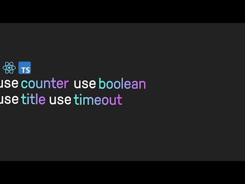 Видео: 🍟 REACT HOOKS делаем хуки use counter, use title, use boolean, use timeout