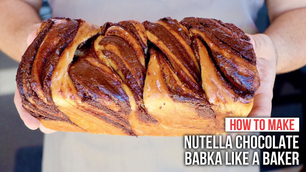 How to Make NUTELLA CHOCOLATE BABKA Bread like a Baker | Vincenzo