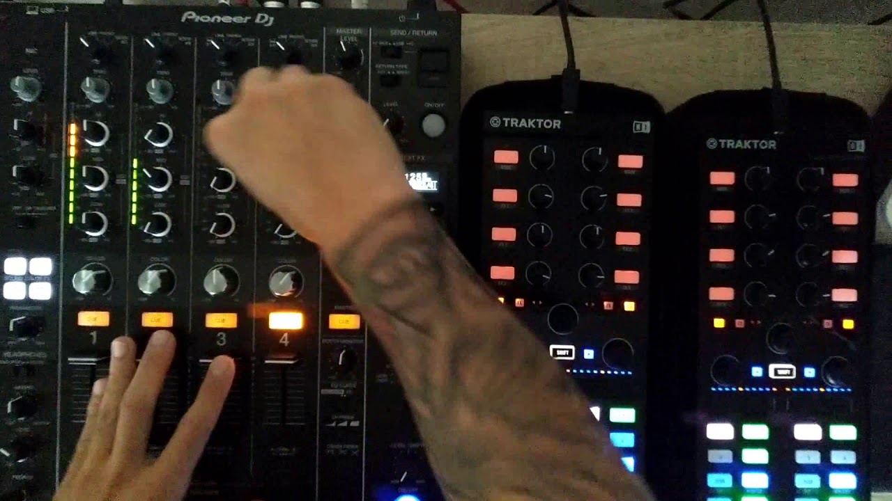 t HomeTraktor 4 decks @ATYPICAL. [Mix on Pioneer DJM 750 MK2/ Traktor  /X1] - YouTube