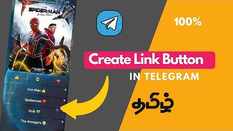 How To Create Link Button in Telegram | No Forward Tag | | Reaction Button | | Tamil |