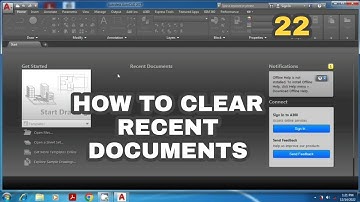 How to clear recent documents in autocad. #ersiddharthmagdum #recentdocuments #autocad @YouTube