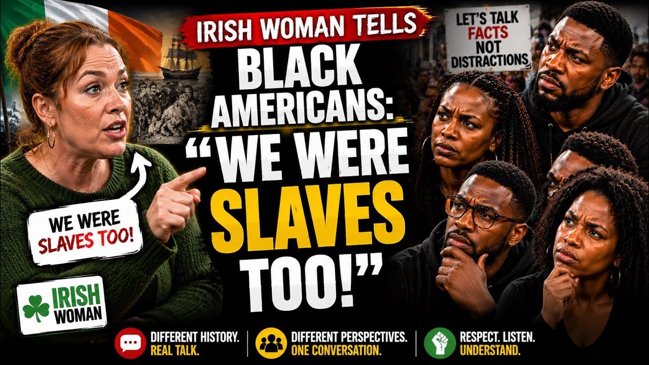 An Irish Woman Told Black Americans, “We Were Slaves Too!” | The Debate Got Heated 👀🔥