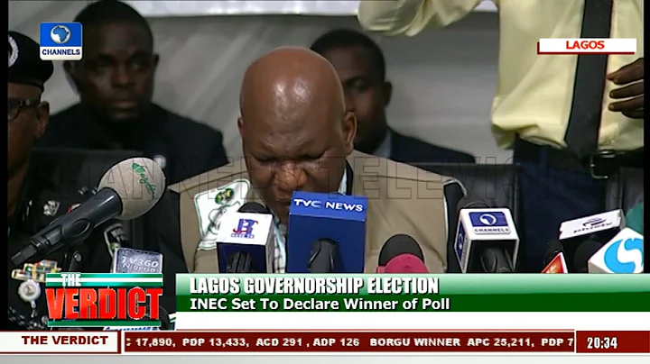Lagos Gov'ship Poll: INEC Declares APC's Babajide Sanwo Olu Winner |The Verdict|