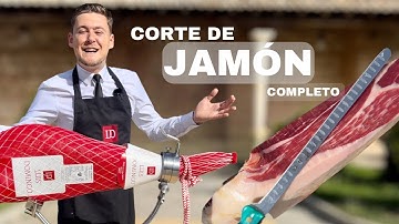 Corte de JAMÓN desde el principio hasta el final TUTORIAL